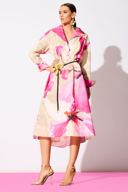 Orchid Cotton Poplin Oversized Pull Over Shirtdress Fresh Pink Natori