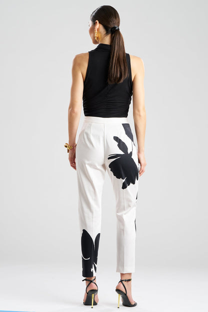 Peony Cotton Chino Side Zip Pants Warm White Natori