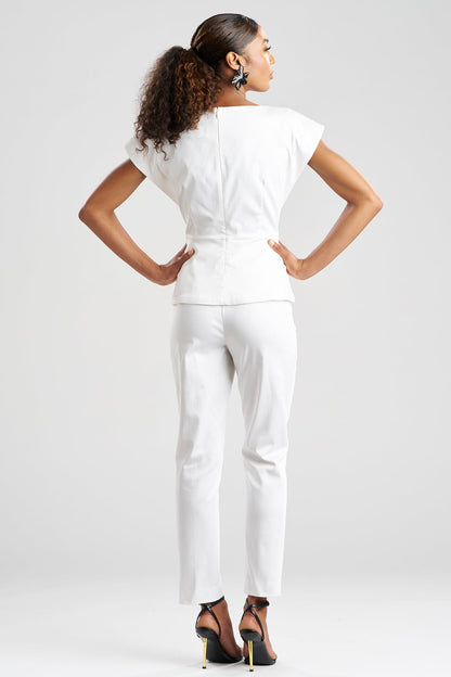 Cotton Chino Top White Natori