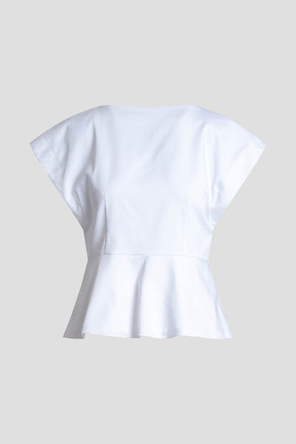 Cotton Chino Top White Natori