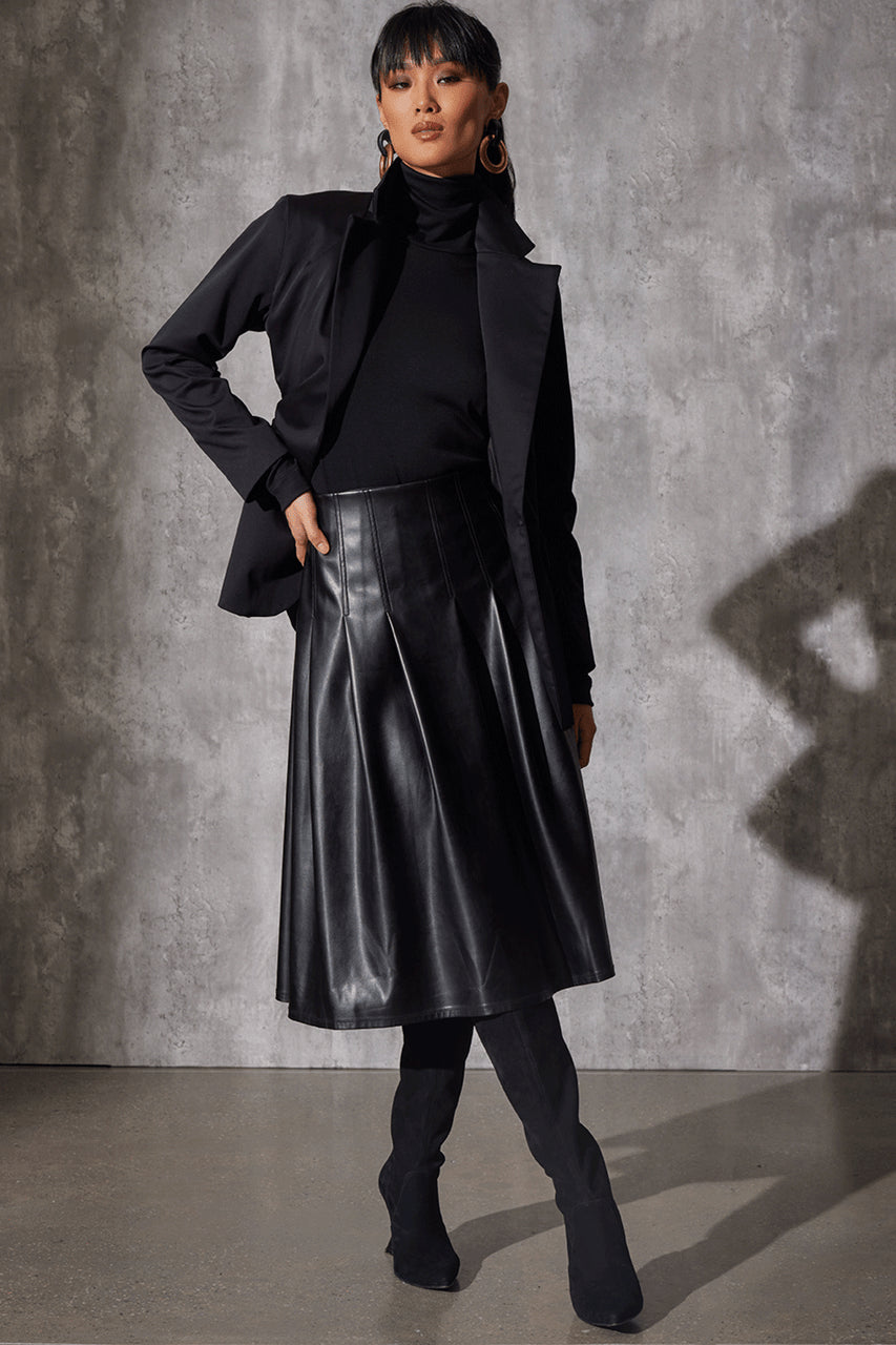 Buy Layering Jersey Turtleneck Top in Black Online Black Natori