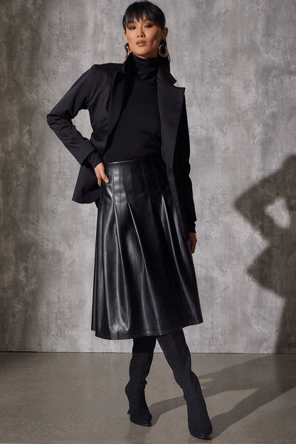 Buy Layering Jersey Turtleneck Top in Black Online Black Natori