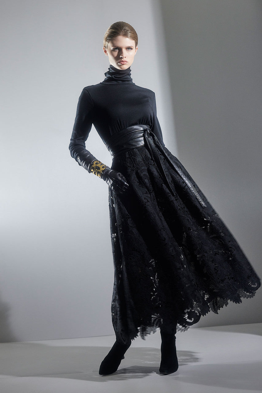Buy Layering Jersey Turtleneck Top in Black Online Black Natori