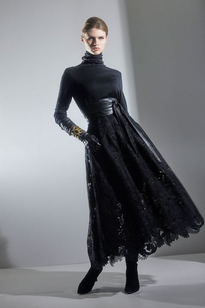 Buy Layering Jersey Turtleneck Top in Black Online Black Natori