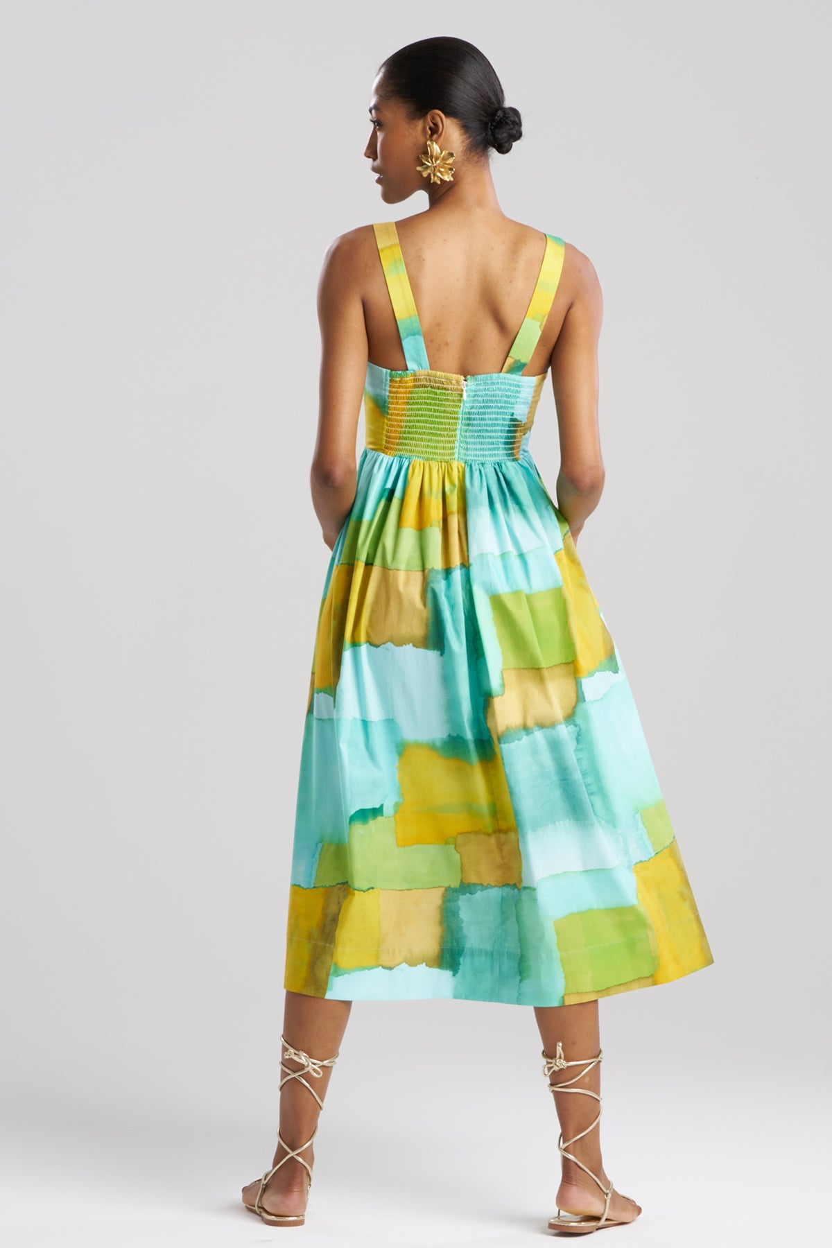 Chiyo Cotton Sundress Mizu Blue Natori