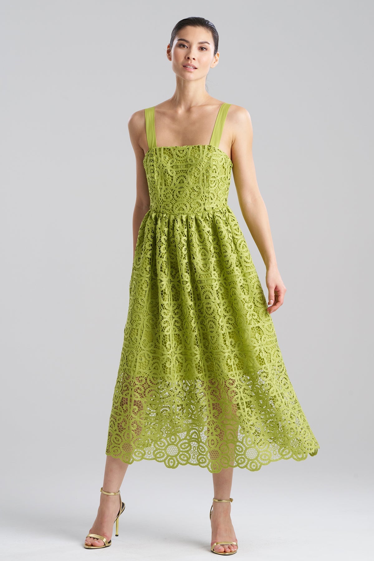 Raffia Lace Sundress Pear Natori