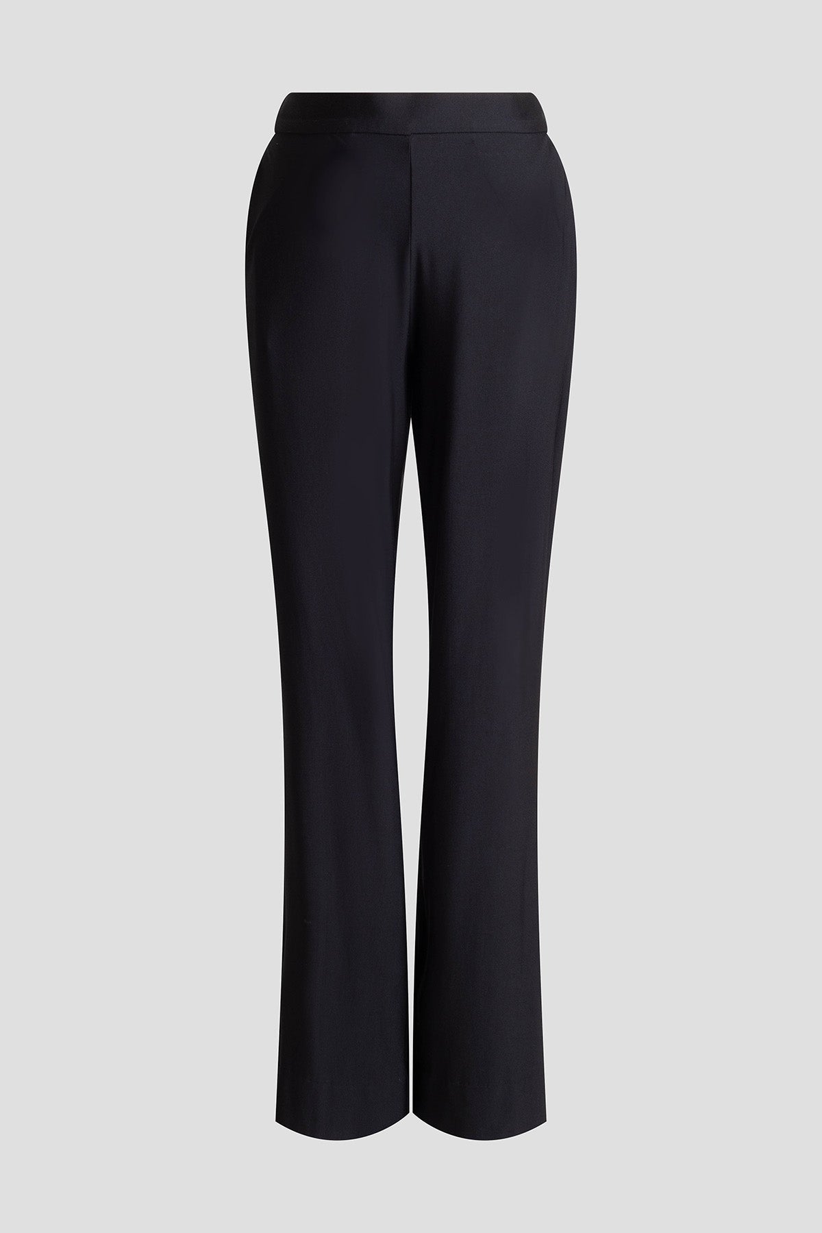 Crepe Knit Wide Pull On Pants Black Natori