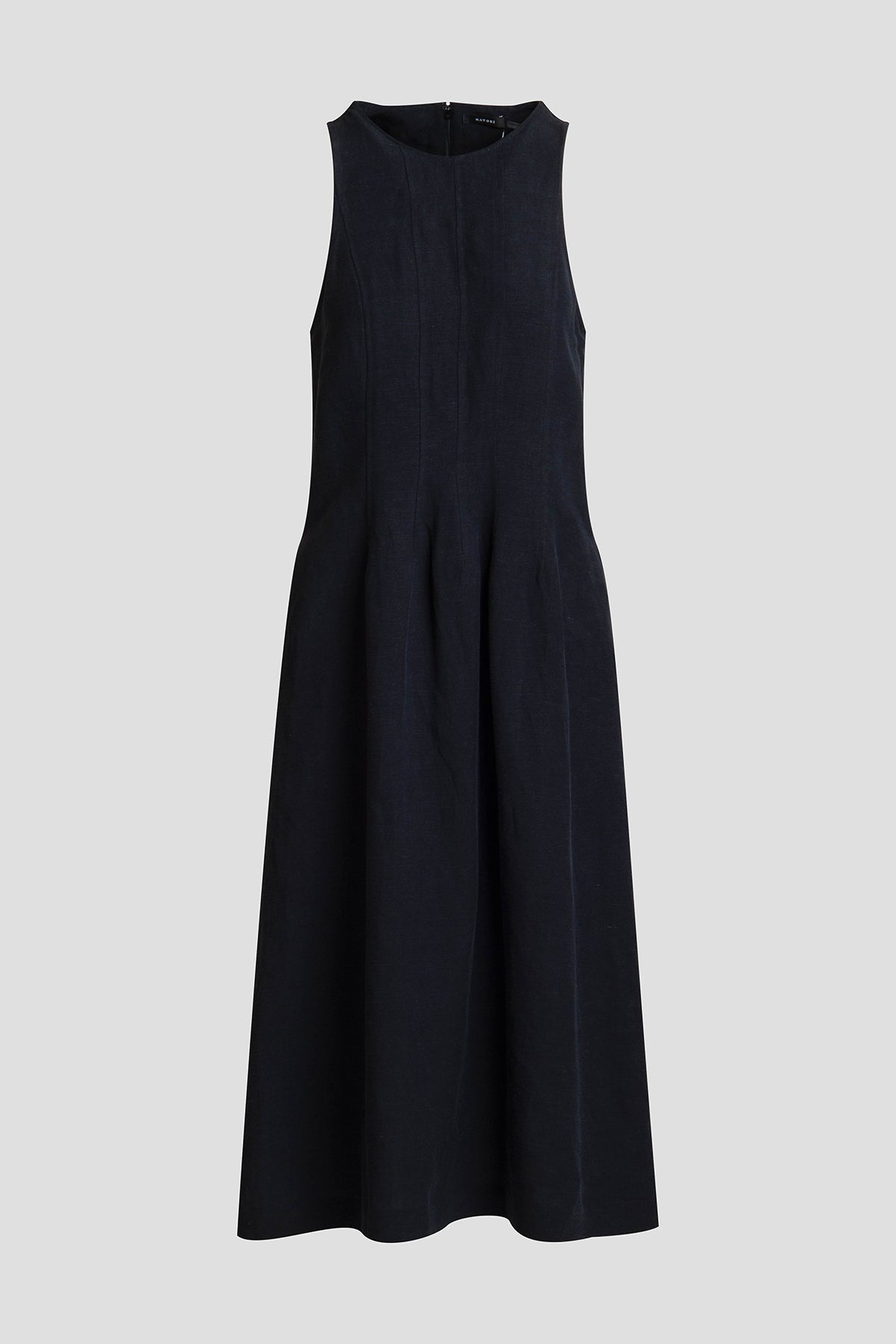 Light Weight Linen Dress Black Natori