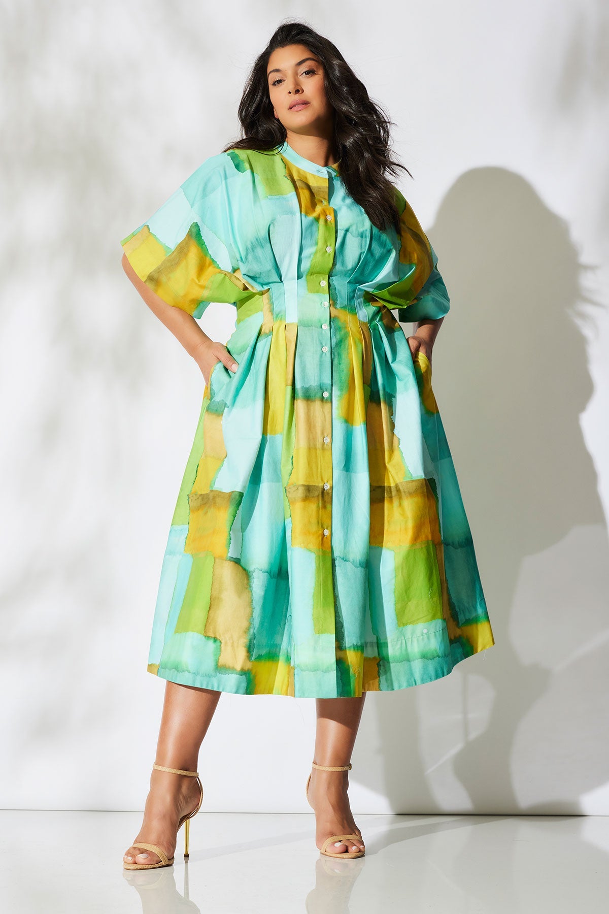 Chiyo Cotton Dress Mizu Blue Natori