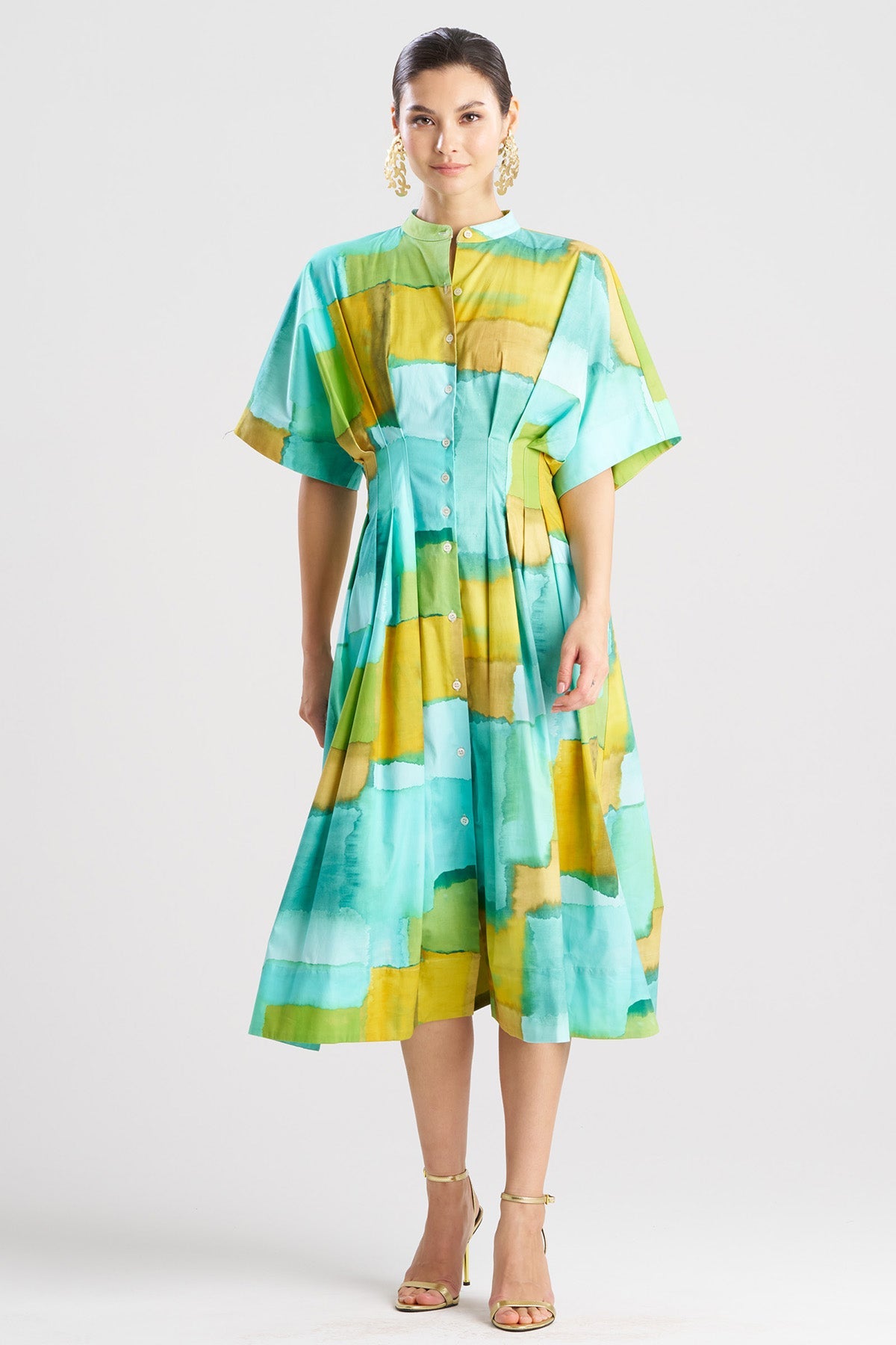 Chiyo Cotton Dress Mizu Blue Natori