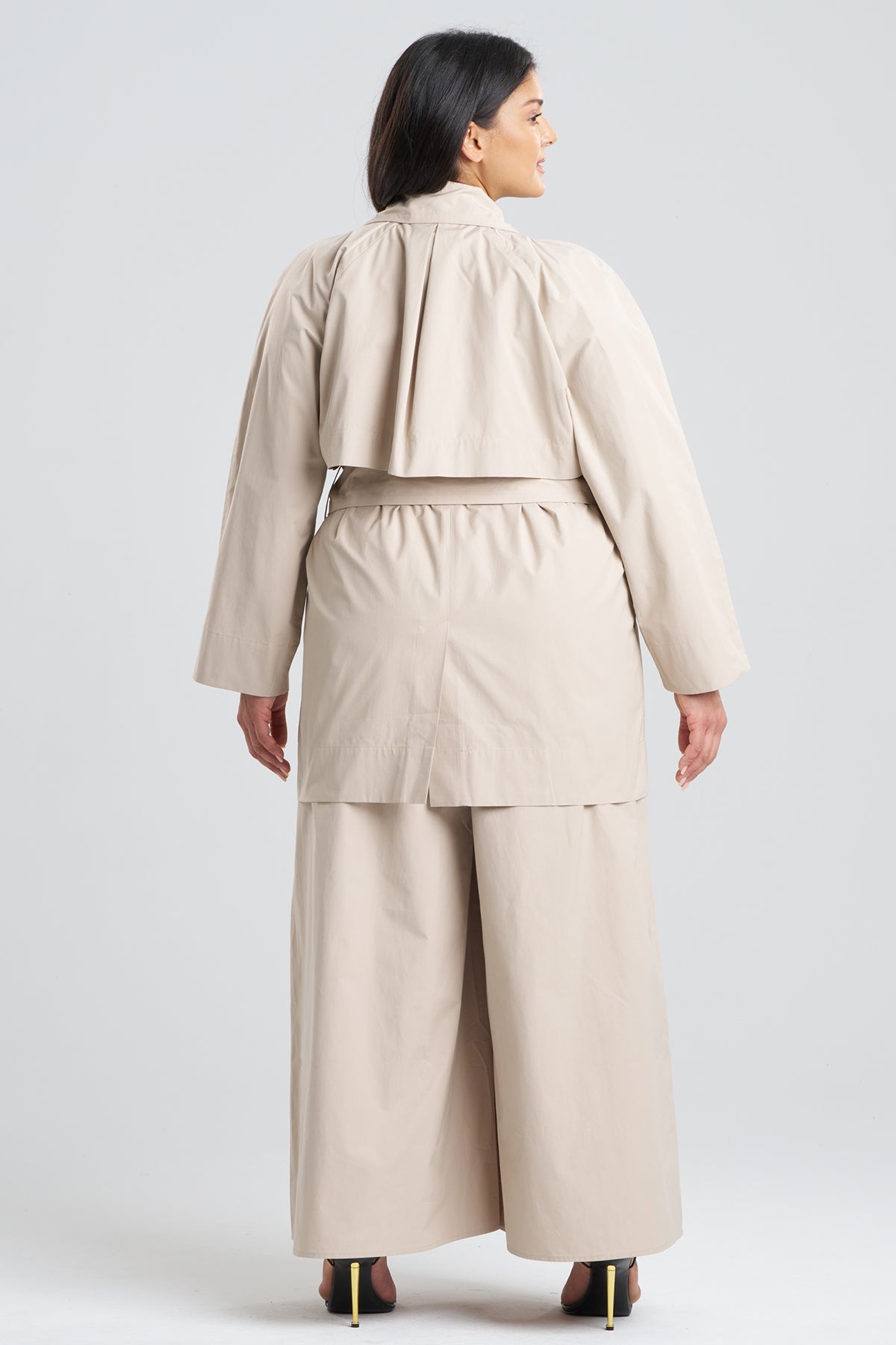 Tech Cotton Taffeta Trench Coat Beachwood Natori