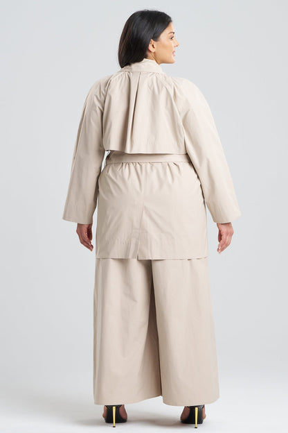 Tech Cotton Taffeta Trench Coat Beachwood Natori
