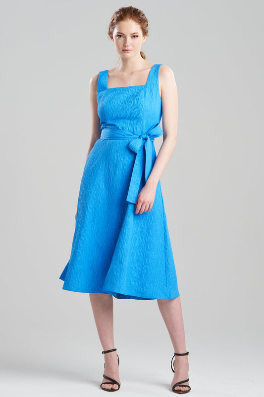Textured Jacquard Square Tank Dress Malibu Blue Natori
