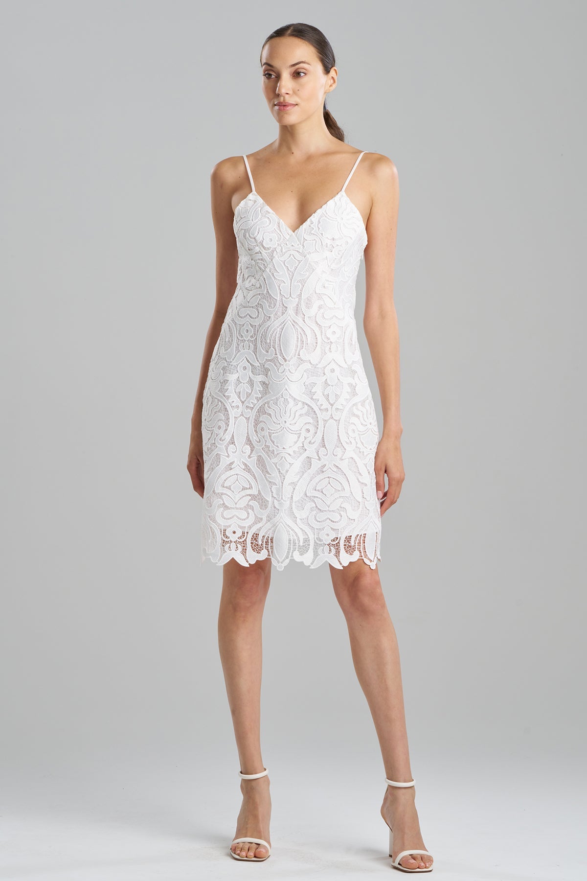 Suzani Lace Slip Dress White Natori