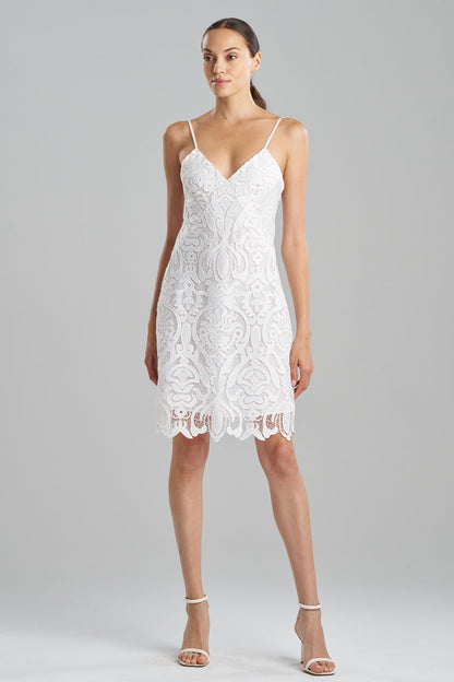 Suzani Lace Slip Dress White Natori