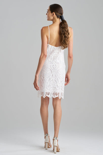 Suzani Lace Slip Dress White Natori