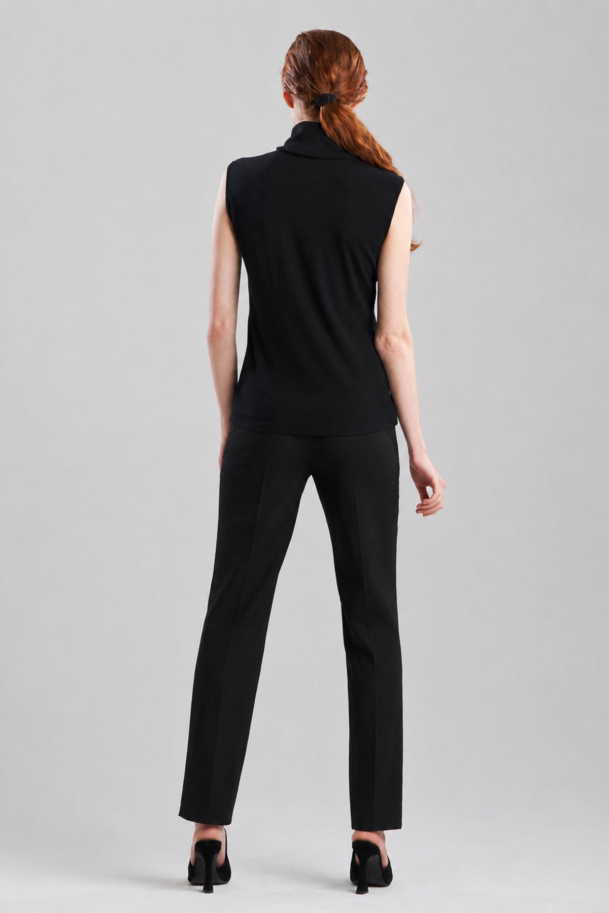 Buy Layering Jersey Sleeveless Turtleneck Top online Black Natori