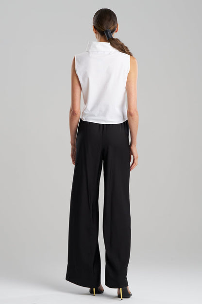 Buy Techno Poplin Cowl Top in White Online White Natori