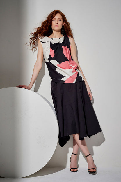 Nishi Cotton Origami Top Flamingo Natori