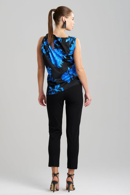 Buy Miyako Printed Cotton Chino Origami Top online Aster Blue Natori