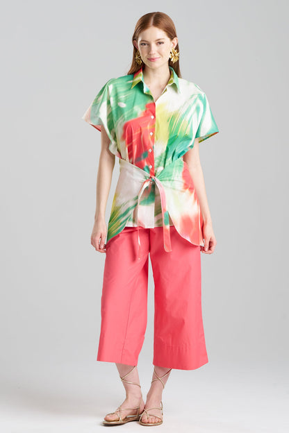 Usami Cotton Kimono Wrap Shirt Multi Natori
