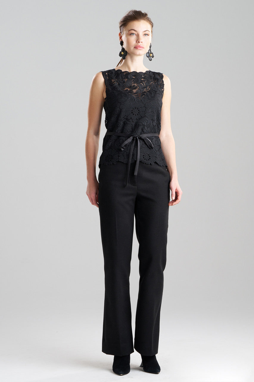Buy Mantilla Lace Top in Black Online Black Natori