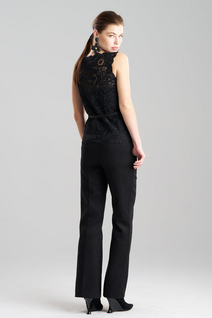 Buy Mantilla Lace Top in Black Online Black Natori