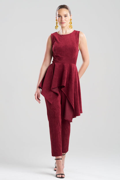 Vegan Luxe Suede Cascade Top Ruby Natori