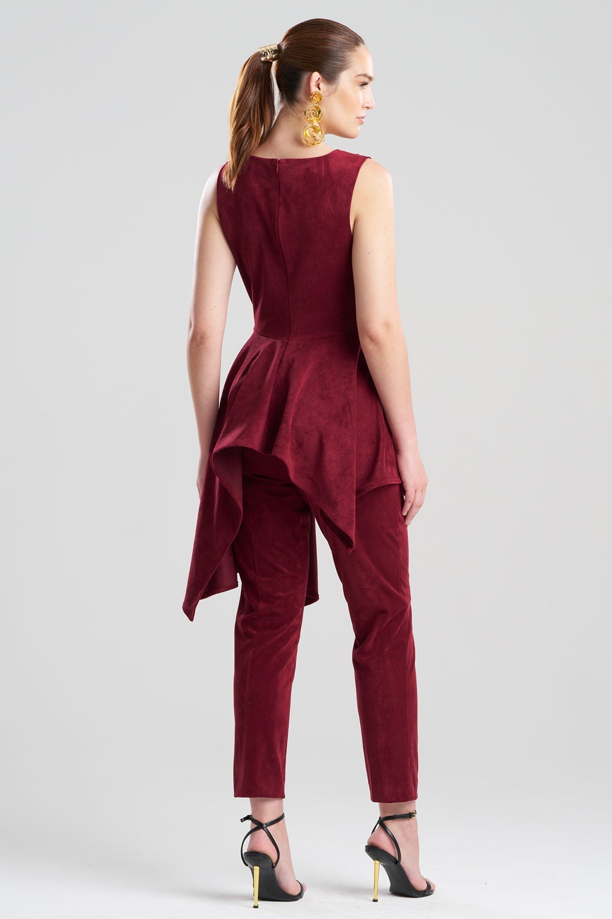 Vegan Luxe Suede Cascade Top Ruby Natori