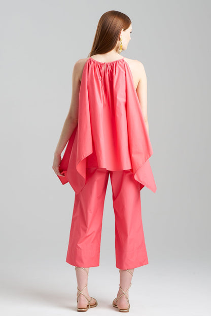Techno Poplin Handkerchief Top Vivid Coral Natori