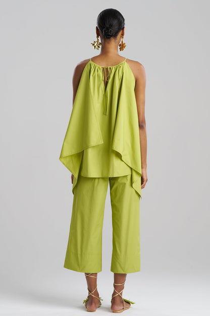 Techno Poplin Handkerchief Top Pear Natori