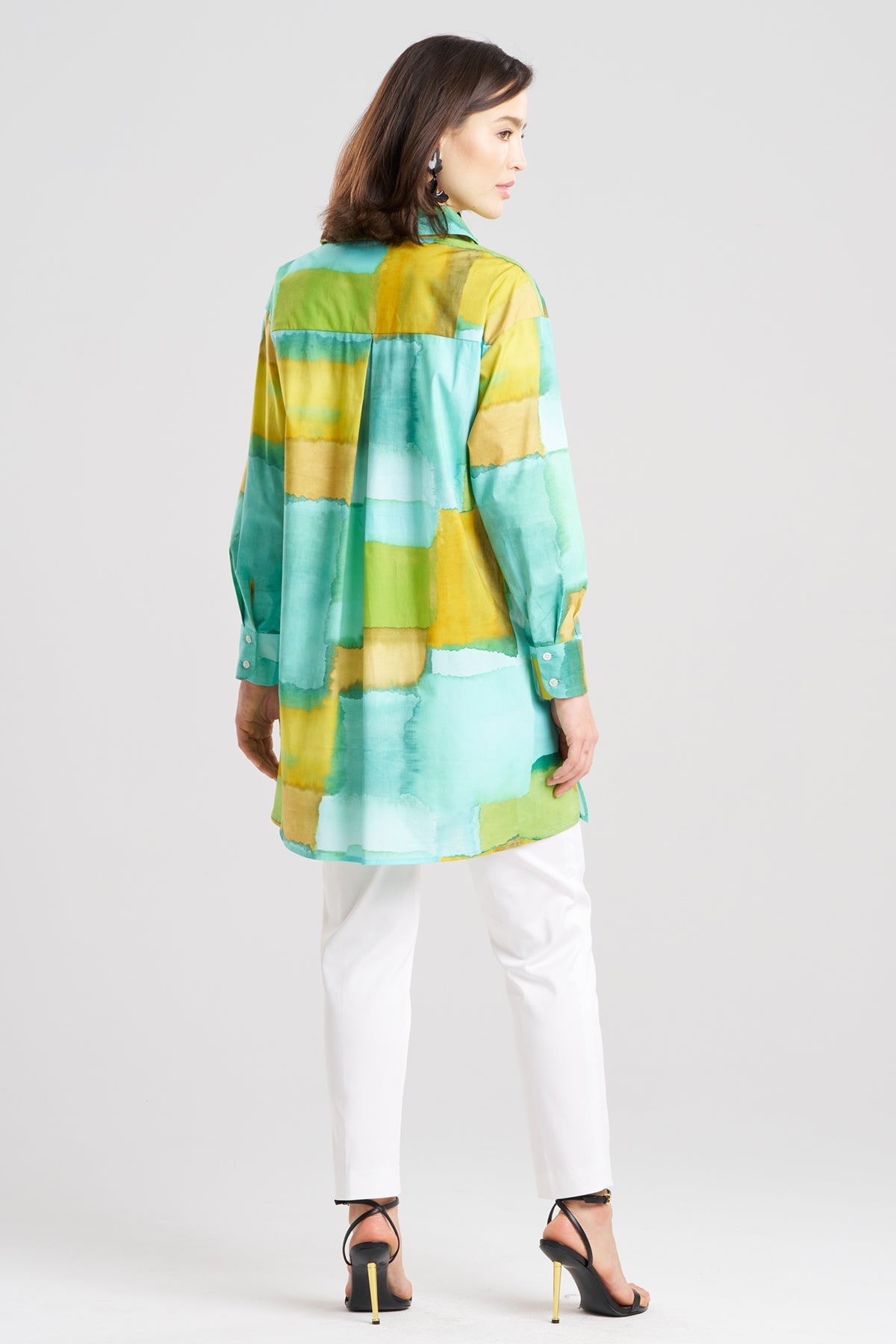 Chiyo Cotton Oversized Shirt Mizu Blue Natori