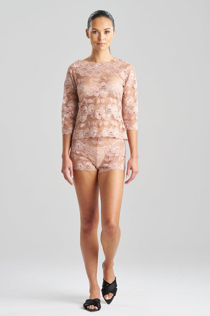 Buy Imagine Allover Lace Top in Rose Petal Online Rose Petal Natori