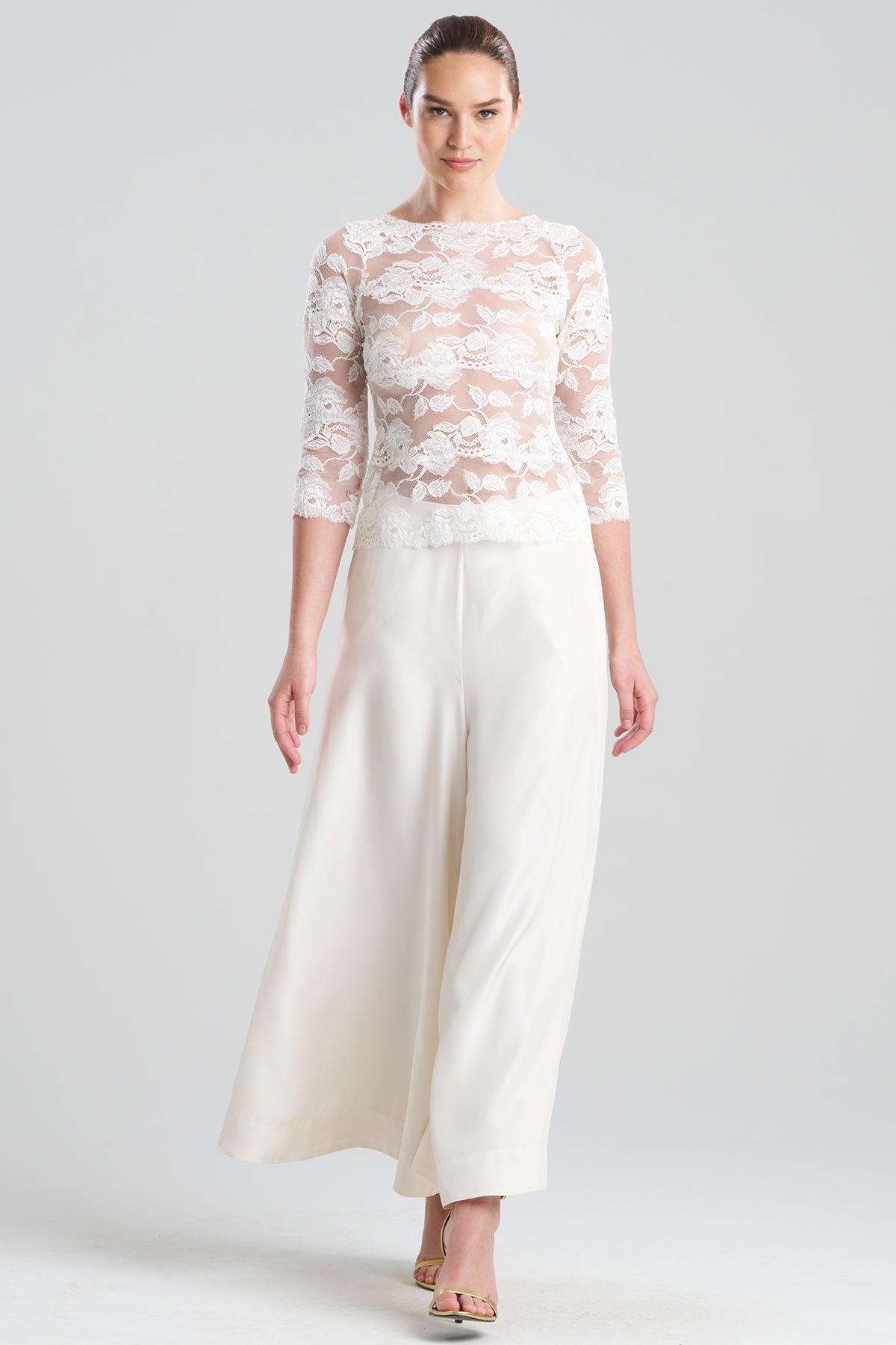 Buy Imagine Allover Lace Top in Warm White Online Warm White Natori