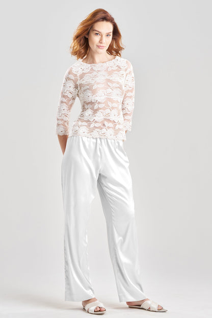 Buy Imagine Allover Lace Top in Warm White Online Warm White Natori