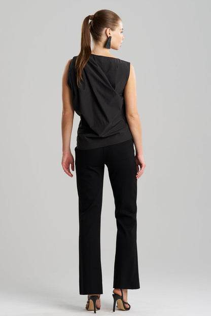 Techno Poplin Origami Top Black Natori