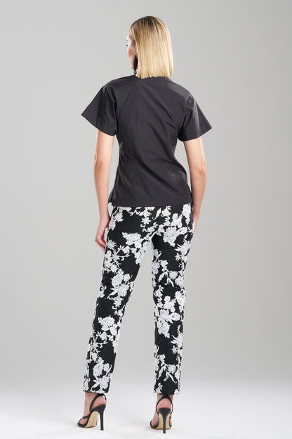 Buy Techno Poplin Shirt in Black Online Black Natori