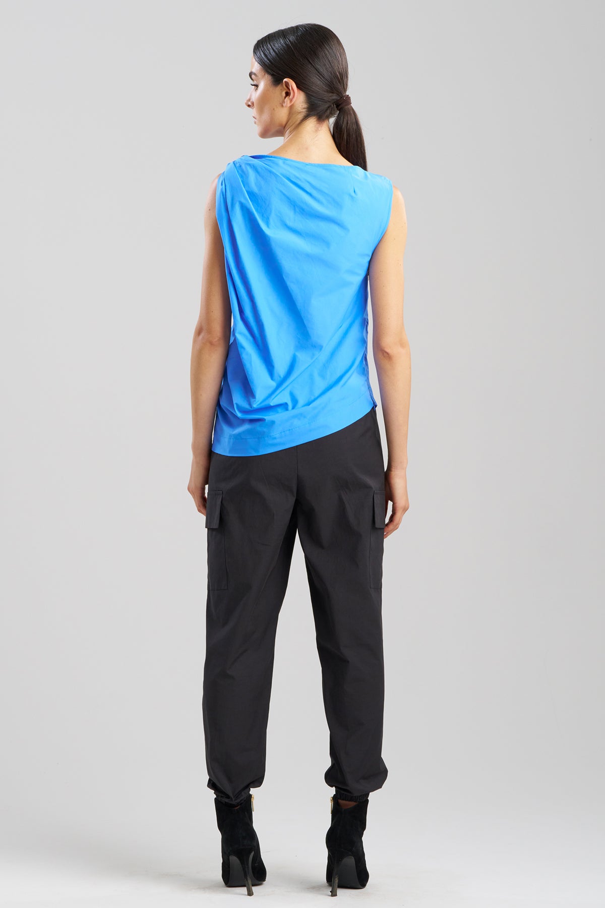 Techno Poplin Origami Top Aster Blue Natori