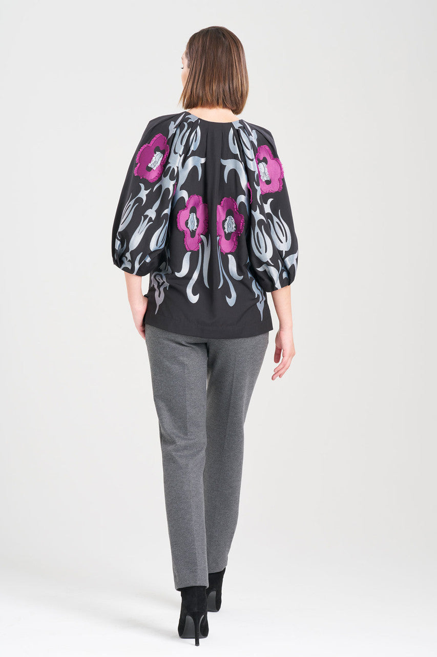 Buy Suzani Jacquard Top in Black Multi Online Black Multi Natori