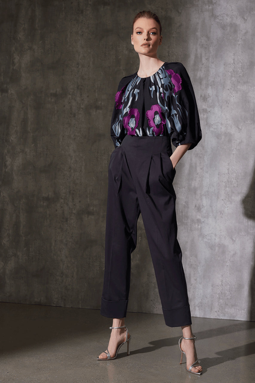 Buy Suzani Jacquard Top in Black Multi Online Black Multi Natori