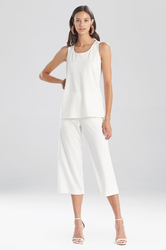 Buy Light Weight Ponte Tank in Snow Online Snow Natori