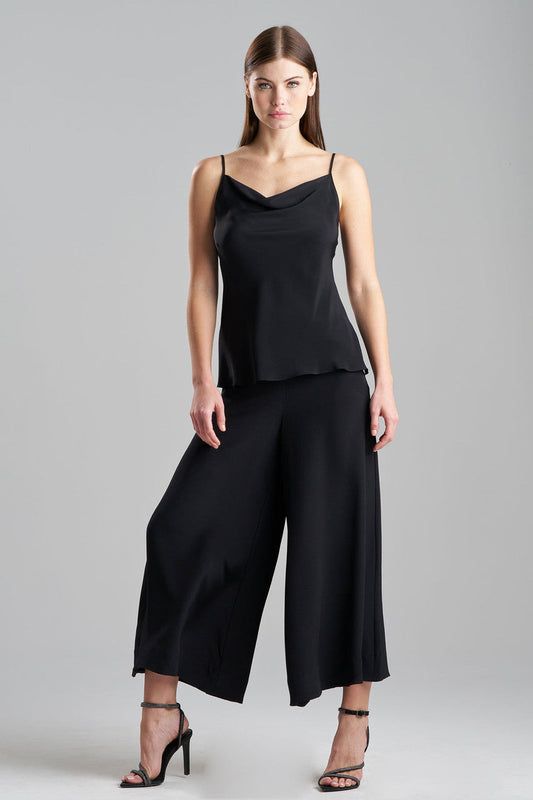 Buy Couture Silk Crepe Cowl Cami in Black Online Black Natori