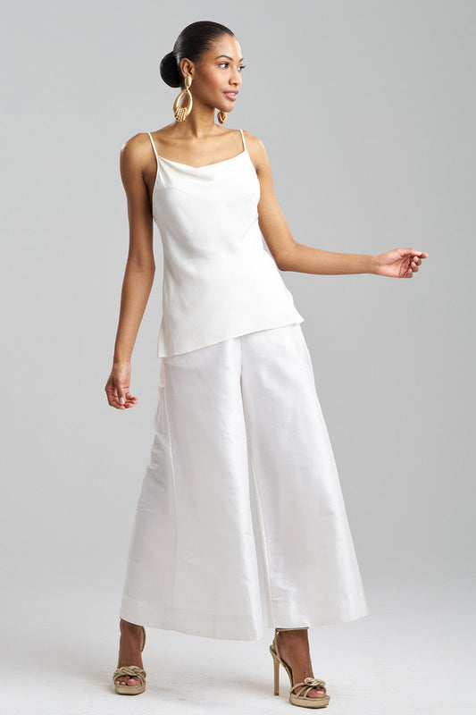 Buy Couture Silk Crepe Cowl Cami in Warm White Online Warm White Natori