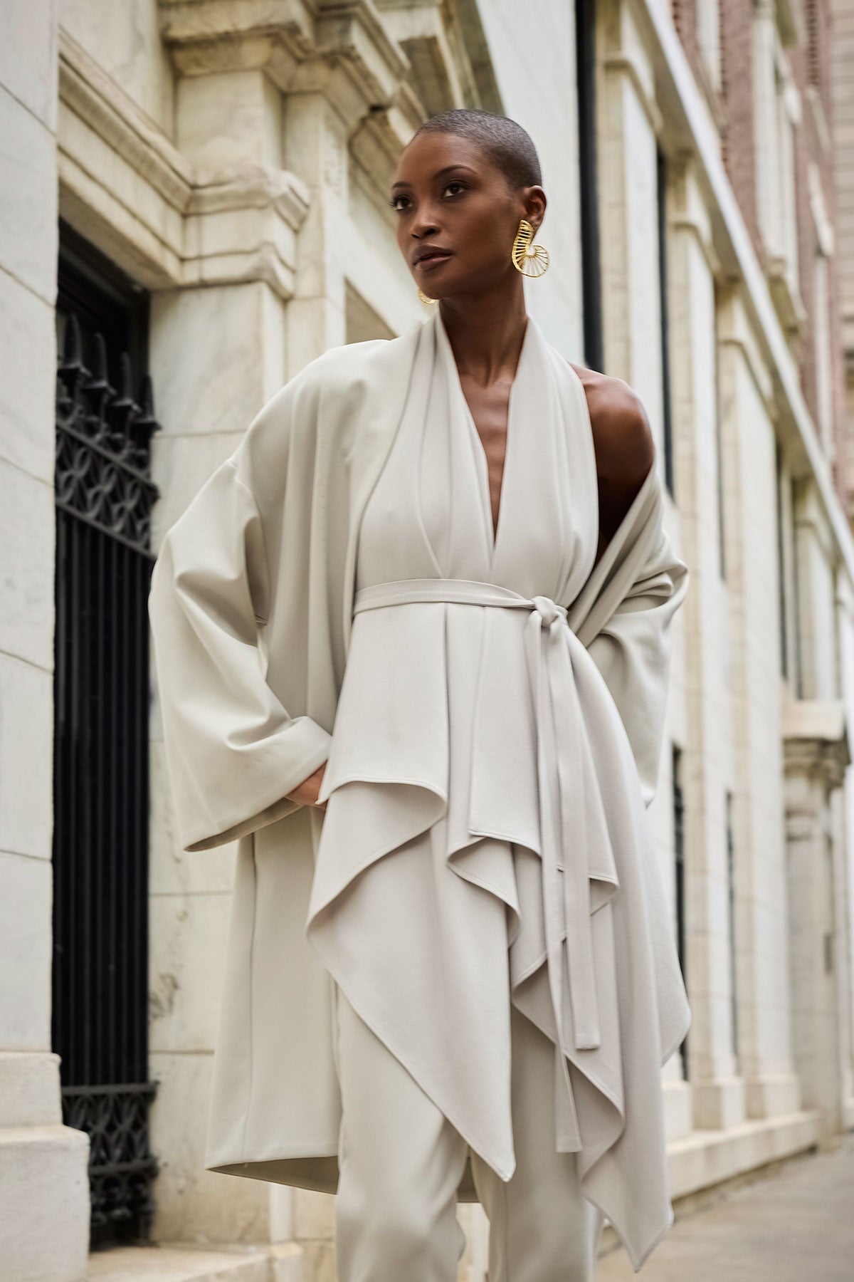 Techno Crepe Side Zip Ankle Pants Pearl Natori