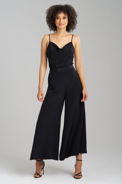 Buy Couture Silk Crepe Palazzo Pants in Black Online Black Natori