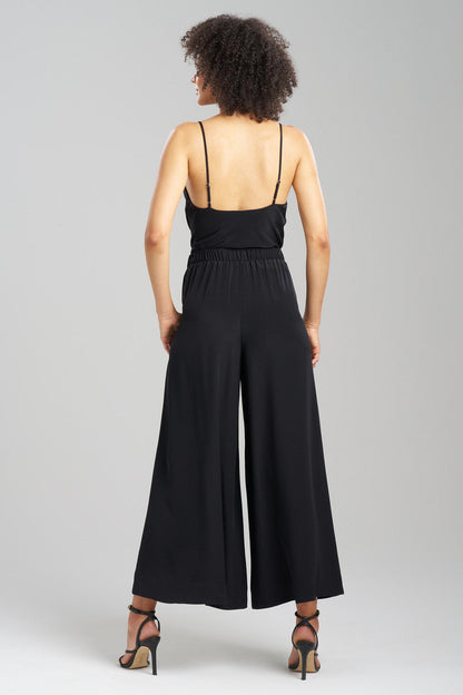 Buy Couture Silk Crepe Palazzo Pants in Black Online Black Natori