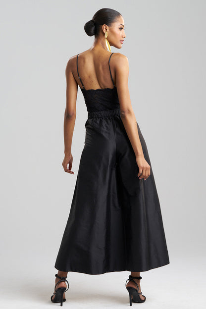 Buy Couture Silk Dupioni Palazzo Pants in Black Online Black Natori