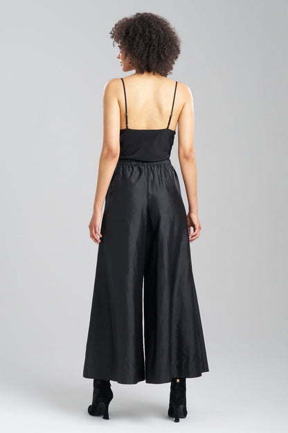 Buy Couture Silk Dupioni Palazzo Pants in Black Online Black Natori