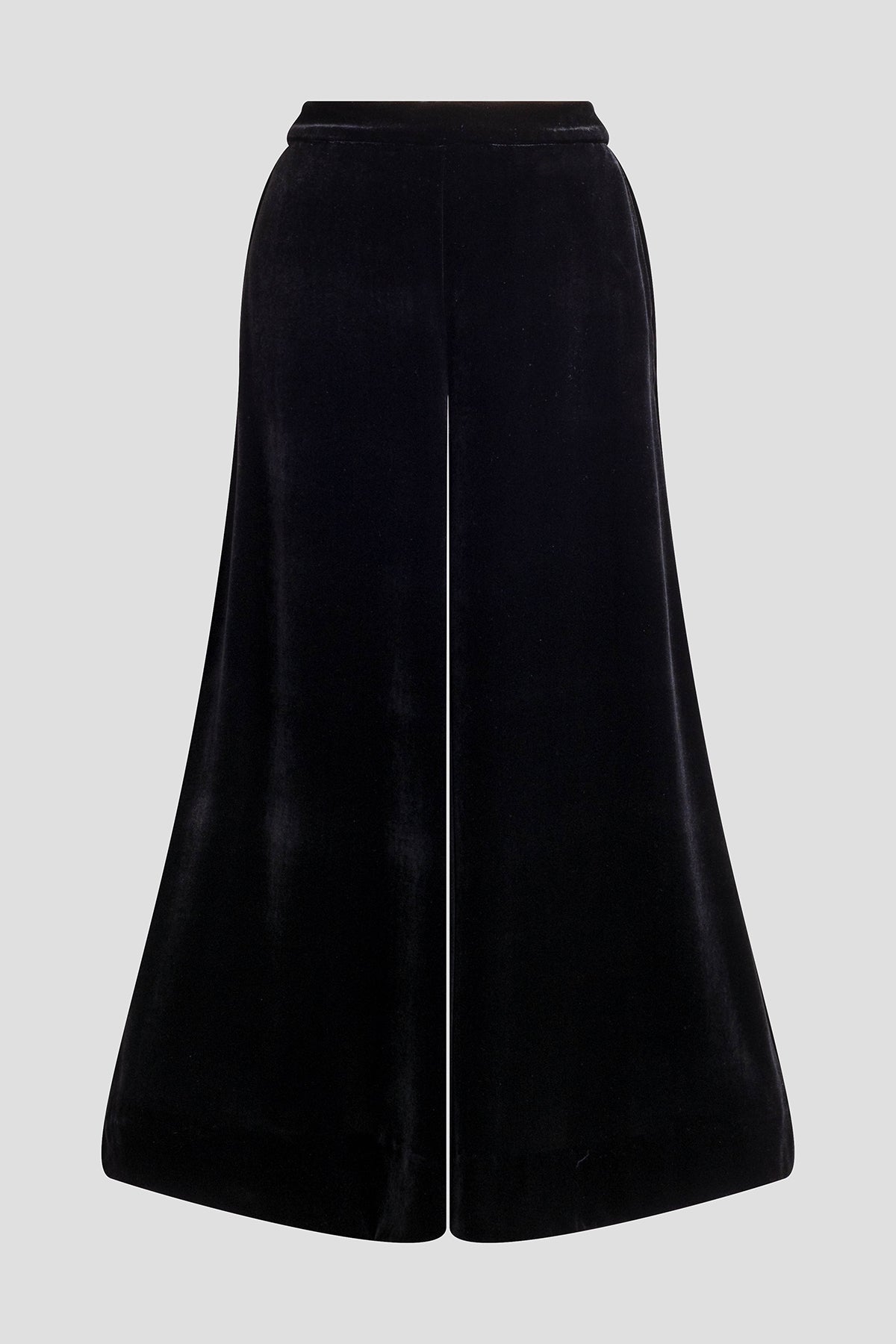 Buy Couture Velvet Silk Palazzo Pants in Black Online Black Natori