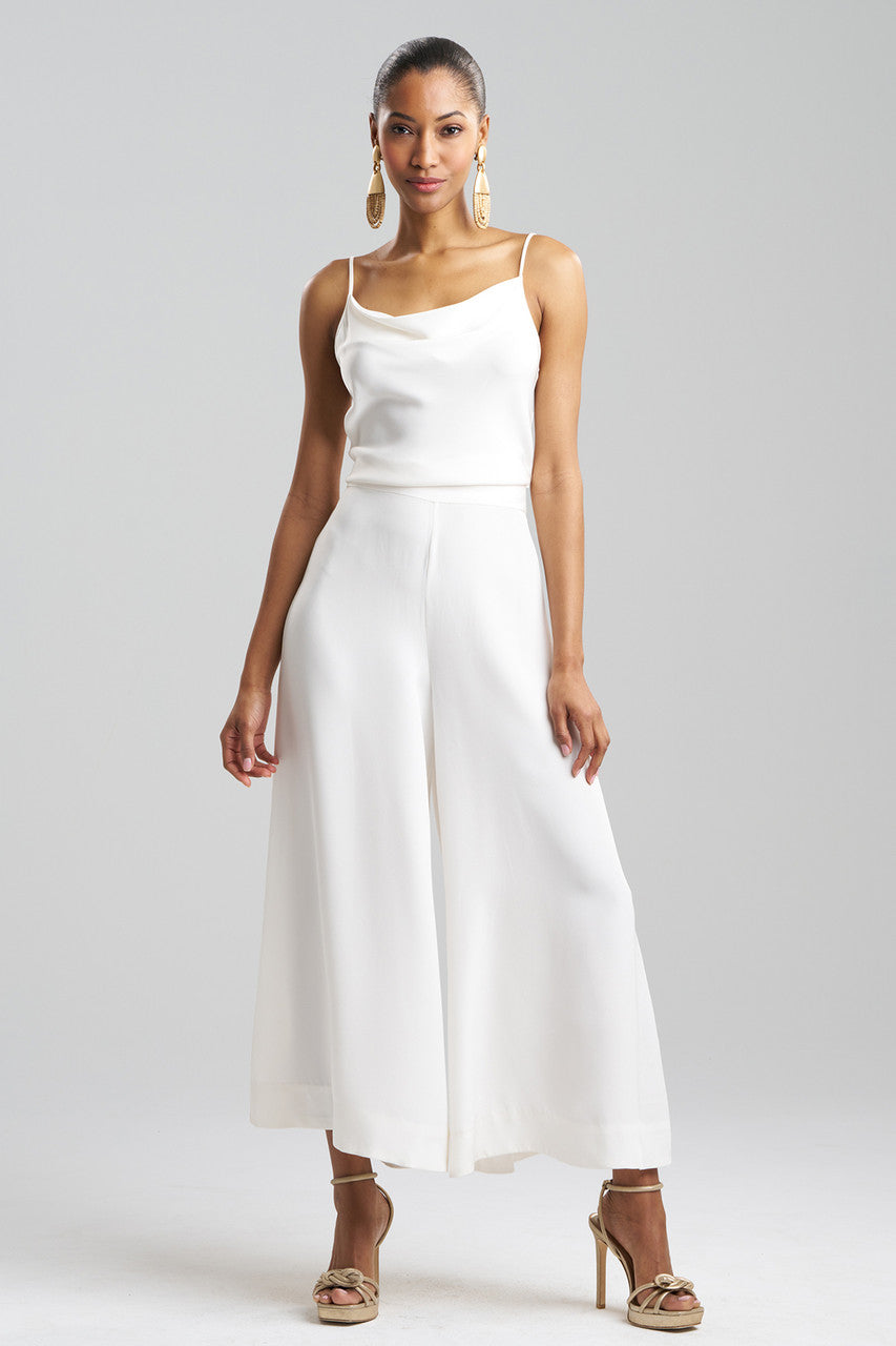 Buy Couture Silk Crepe Palazzo Pants in Warm White Online Warm White Natori